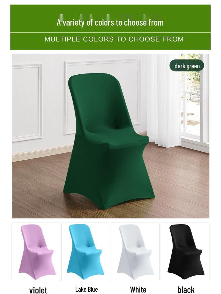 Nordische dehnbare rutschfeste einfarbige Stuhlhusse für Büro, Besprechung, Hochzeit, Bankett und Esszimmer.