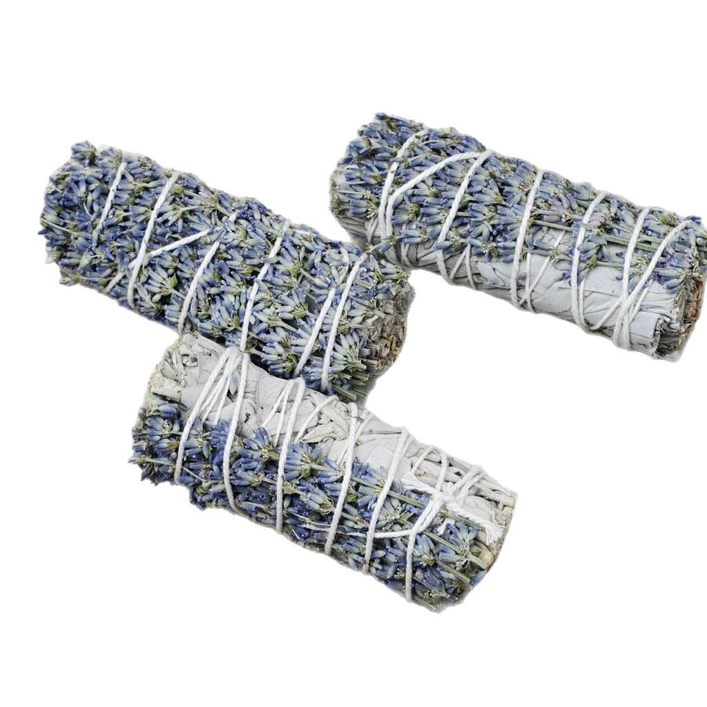 White Sage & Lavender Incense Sticks for Aroma Diffusers - Natural Handmade for Purification and Meditation
