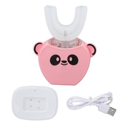 Children Automatic Electric Toothbrush Silicone Smart Rechargeable U Type Mouth Cleaner for 360
