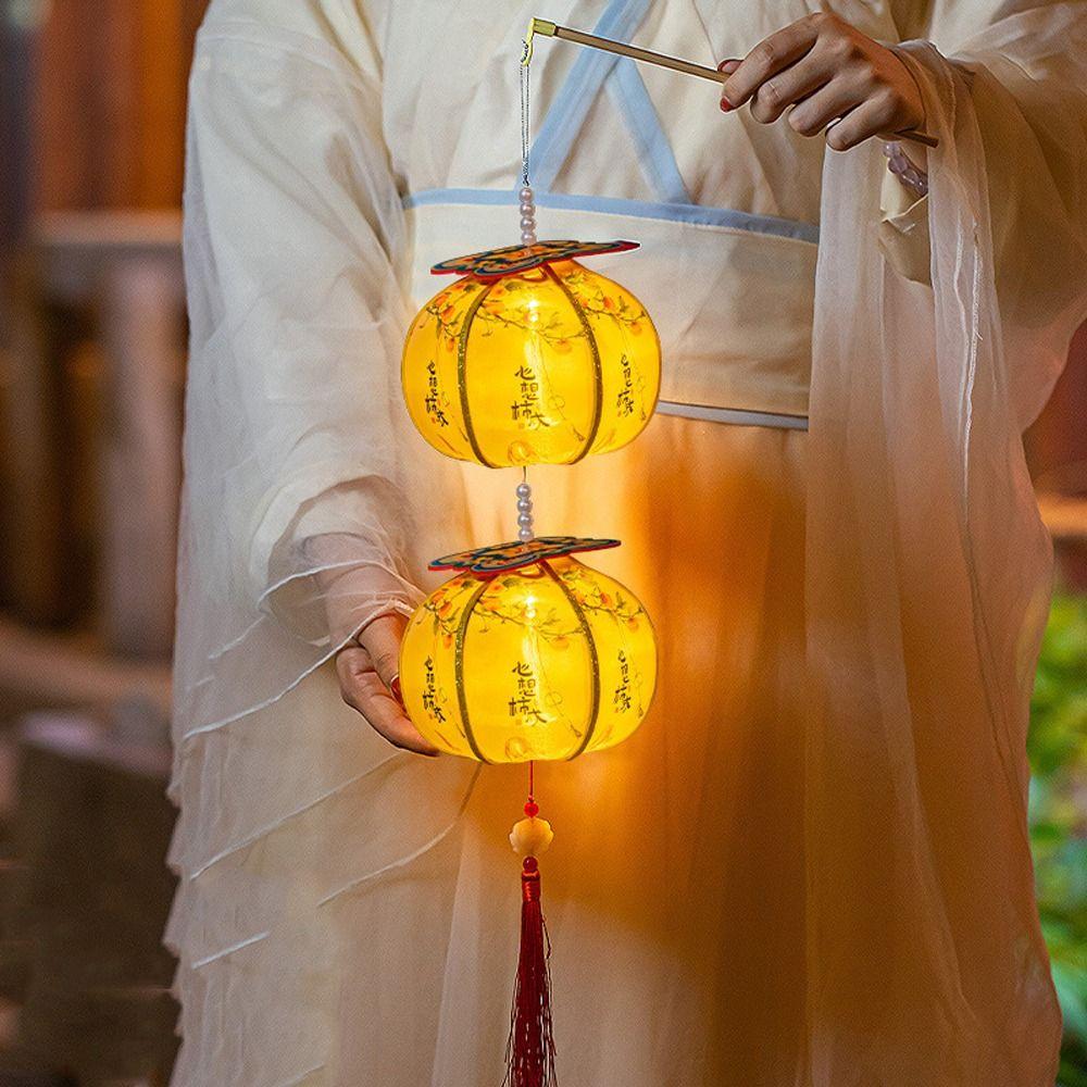 2026 Horse Year Luminous Lantern Ancient Chinese Lantern New Year Persimmon Lantern Home Decor