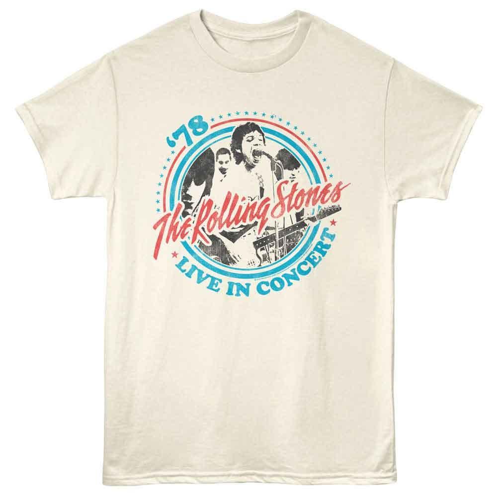 The Rolling Stones Live In Concert 78 Natural Rock Music Shirt