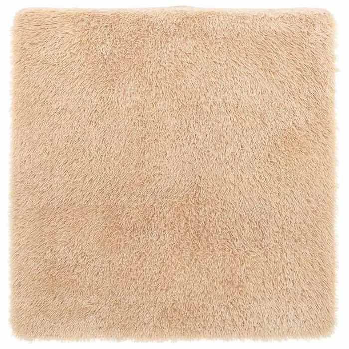 VidaXL Shaggy Rug with Long Pile Beige 240x240 Cm Polyester, Rug, Bedroom Rug, Modern Rug, Living Room Rug, Rug 4102885