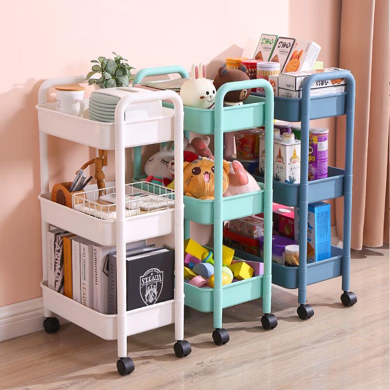 2-Tier Mobile Bathroom Storage Cart