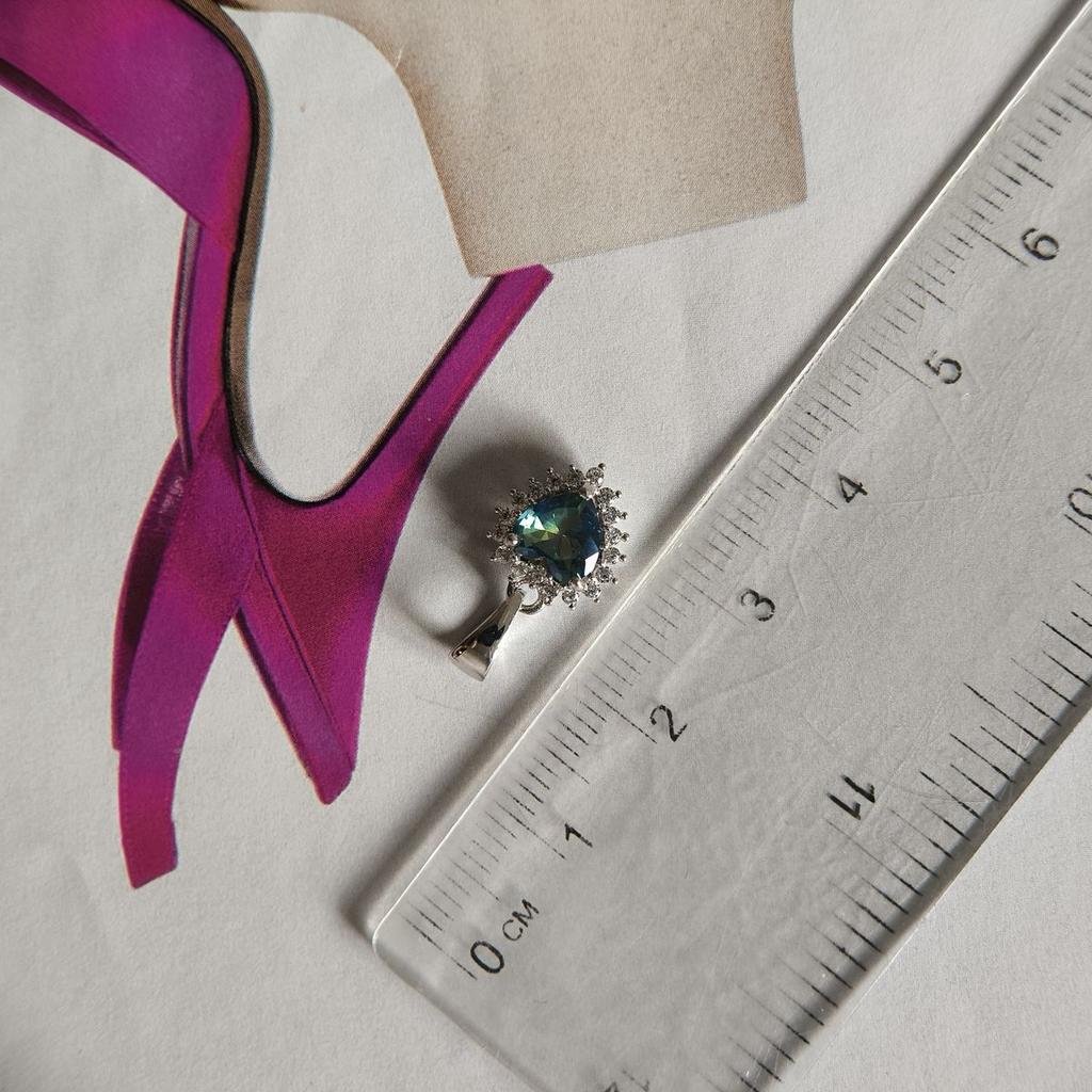 Серебряная подвеска с мистик топазом 0.801ct (2191193)
