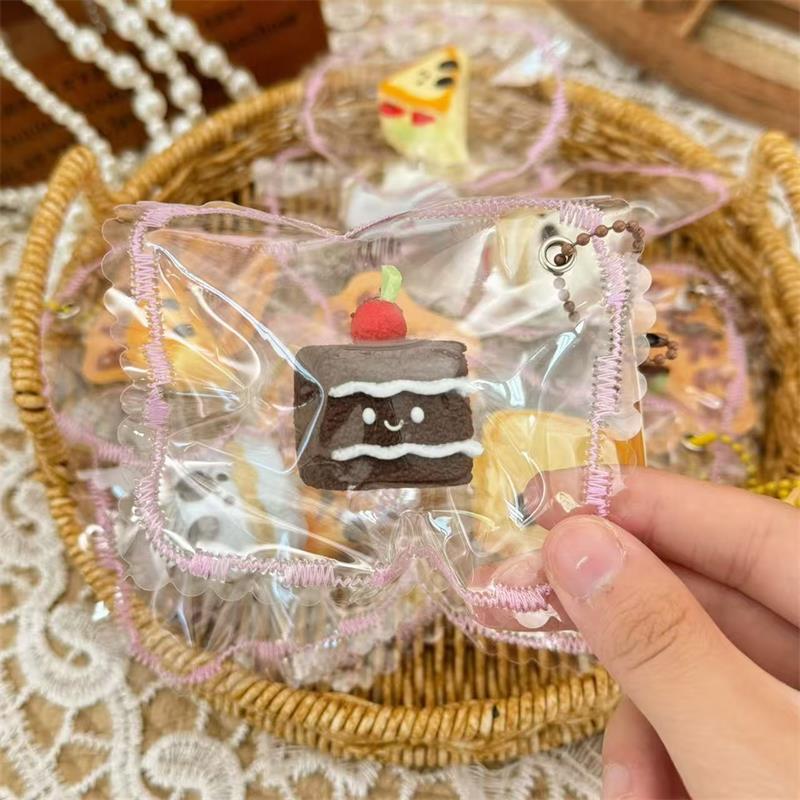 Comida de Simulação Fofa Torrada Hambúrgueres Bolo Brinquedo de Apertar Silicone Brinquedo para Alívio de Estresse Diversão Descompressão Brinquedo de Recuperação Lenta Chaveiro Presentes