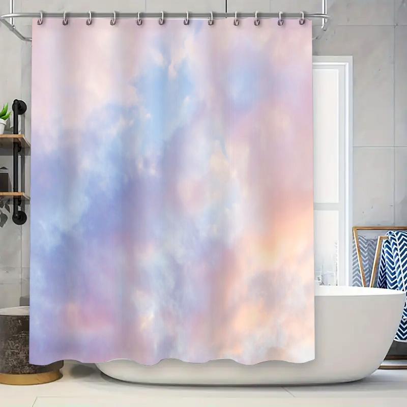 

Boho Shower Curtain Nature Landscape Mountain Forest Scenic Backdrop Bathroom Decor Artistic Modern Farmhouse Aesthetic Wall Han W60H190(CM)-1 Pcs