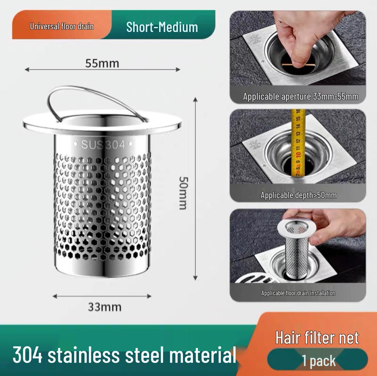 

Сітка-фільтр для зливу душу з нержавіючої сталі 304 проти засмічення