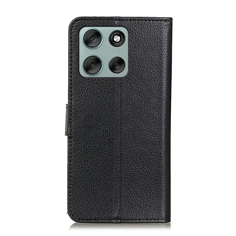 For Motorola Moto G86 Power 5G Wallet Case PU Leather Phone Cover Litchi Texture