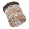 5pcs 1cm Width Self Adhesive Rhinestone Strips 5 Yards Total Crystal Ribbon Sticker  For Crafts