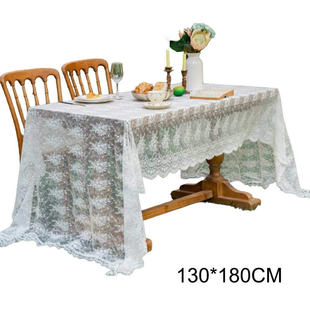 

Crafted From Lace Wedding Tablecloth White Lace Tablecloth 130*180CM