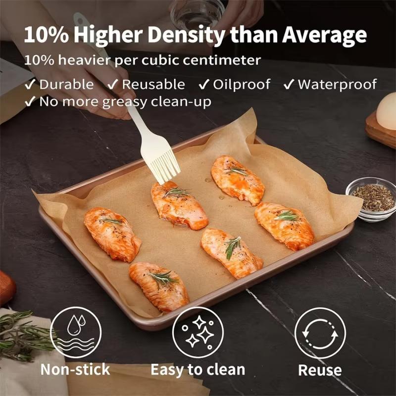200/100/50PC Baking Paper Non-stick Parchment Baking Sheet for Oven Air Fryer Grilling Mat Paper Food Wrapping Paper Baking Tool