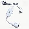 EU Safety RCD Plug 16A 10mA Electric Water Heater Plug Leakage Protection Plug  Bathroom Use
