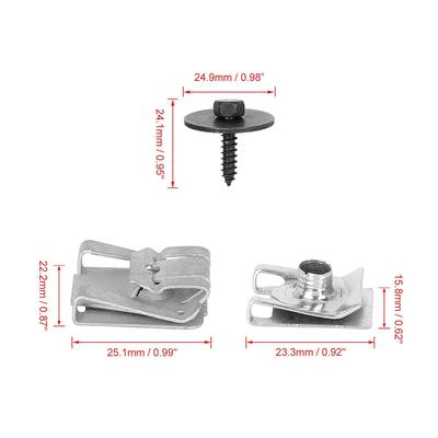 New 24x Car Under Engine Cover Undertray Fitting Clips For Mercedes C Class W203/204