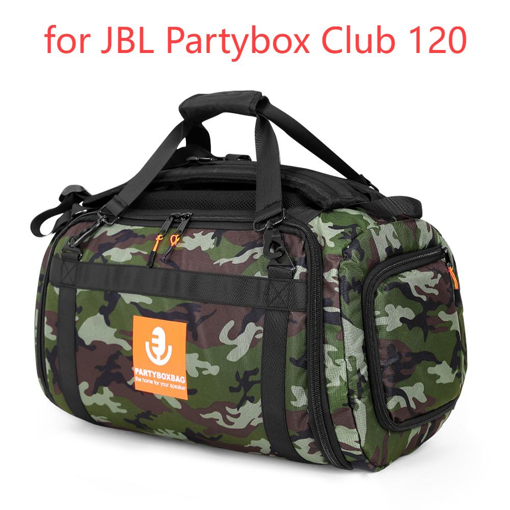 Speaker Bag Travel Case Shockproof Portable Carry Tote Bag Backpack Adjustable Strap for Jbl PartyBox Stage 320/Club 120/110