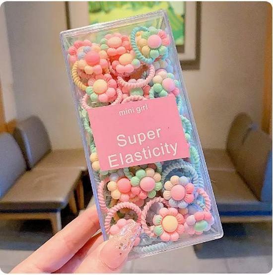 Child-Friendly Baby Hair Tie - Small, High Elasticity Rubber Band for Little Girls