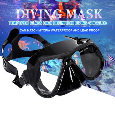 Professionelle Schnorchelmaske, Panorama-Schwimmbrille mit weitem Blickfeld, verschleißfeste Schwimmsportbrille für freies Schwimmen
