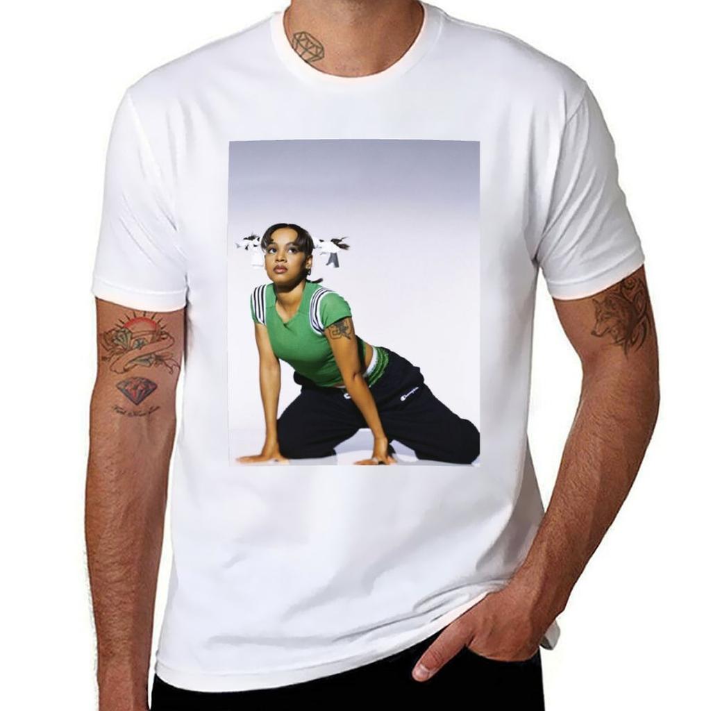 Œil Gauche Tlc Affiche Lisa Lopes T-shirt Classique Col Rond T-shirt en Coton