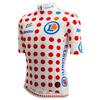 Santini Tour de France 24 Fanline KOM Trikot, Herren, Weiß/Rot