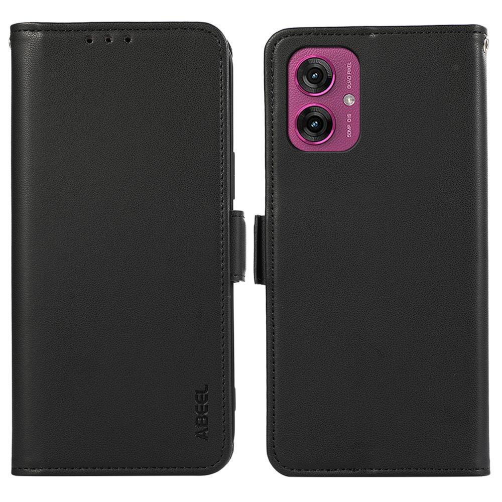 ABEEL For Motorola Moto G55 5G Case Leather Phone Cover with RFID Blocking Wallet