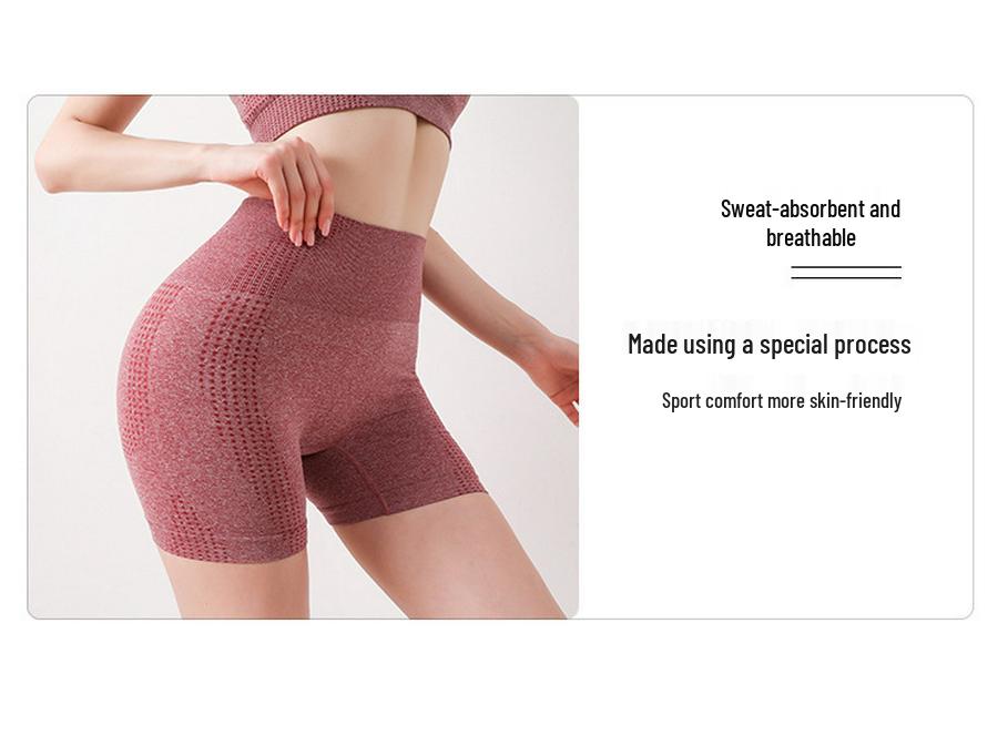Nahtloses Yoga-Zweiteiler-Set: Rückenfreies BH-Top & Shorts für Damen - Europa- & Amerika-Stil