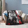 Haikyuu Kei Tsukishima Blanket Fleece Printed Karasuno Volleyball Kageyama Portable Soft Throw Blanket for Sofa Couch Bedspread