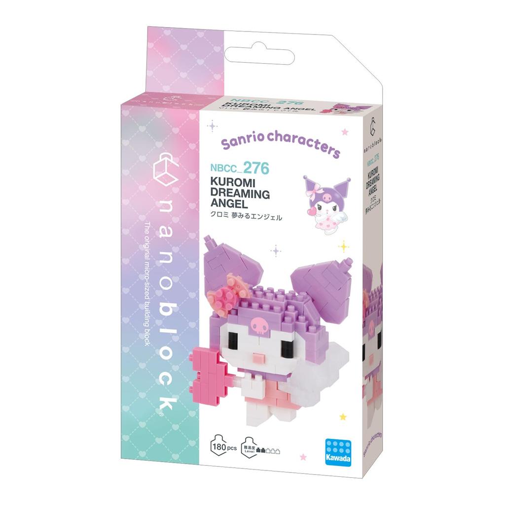 Kawada Nanoblock Kuromi Dreaming Angel 3 X 10.5 X 18 Cm Ages 12 and Up Interior Decor Hobby NBCC_276 NBCC_276