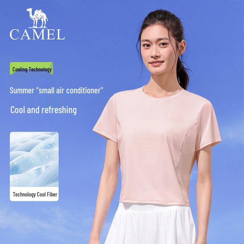 CAMEL Women's Cooling Sun Protection Short Sleeve T-Shirt