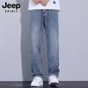 JEEP SPIRIT Men's Tencel Straight-Leg Loose Jeans