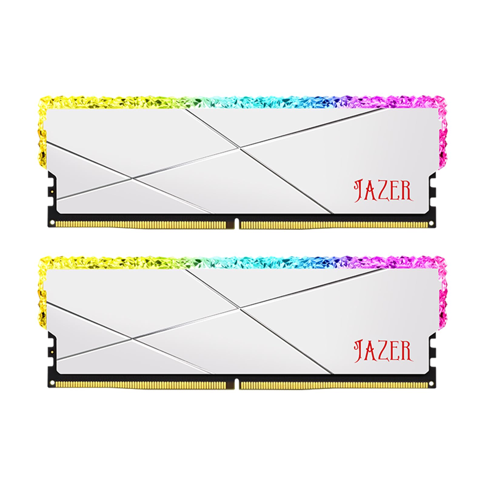 

JAZER DDR5 32GB 6000MHz Desktop PC Memory Compatibility RGB Series DDR5 16GB x 2 Supports Intel XMP AMD Memory 288Pin CL38 Guaranteed, 3.0, EXPO, 1.3V