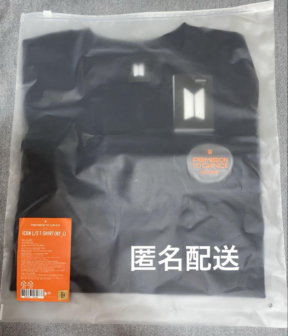 

[Б/У] Футболка с длинным рукавом BTS PTD, темно-синяя, размер L