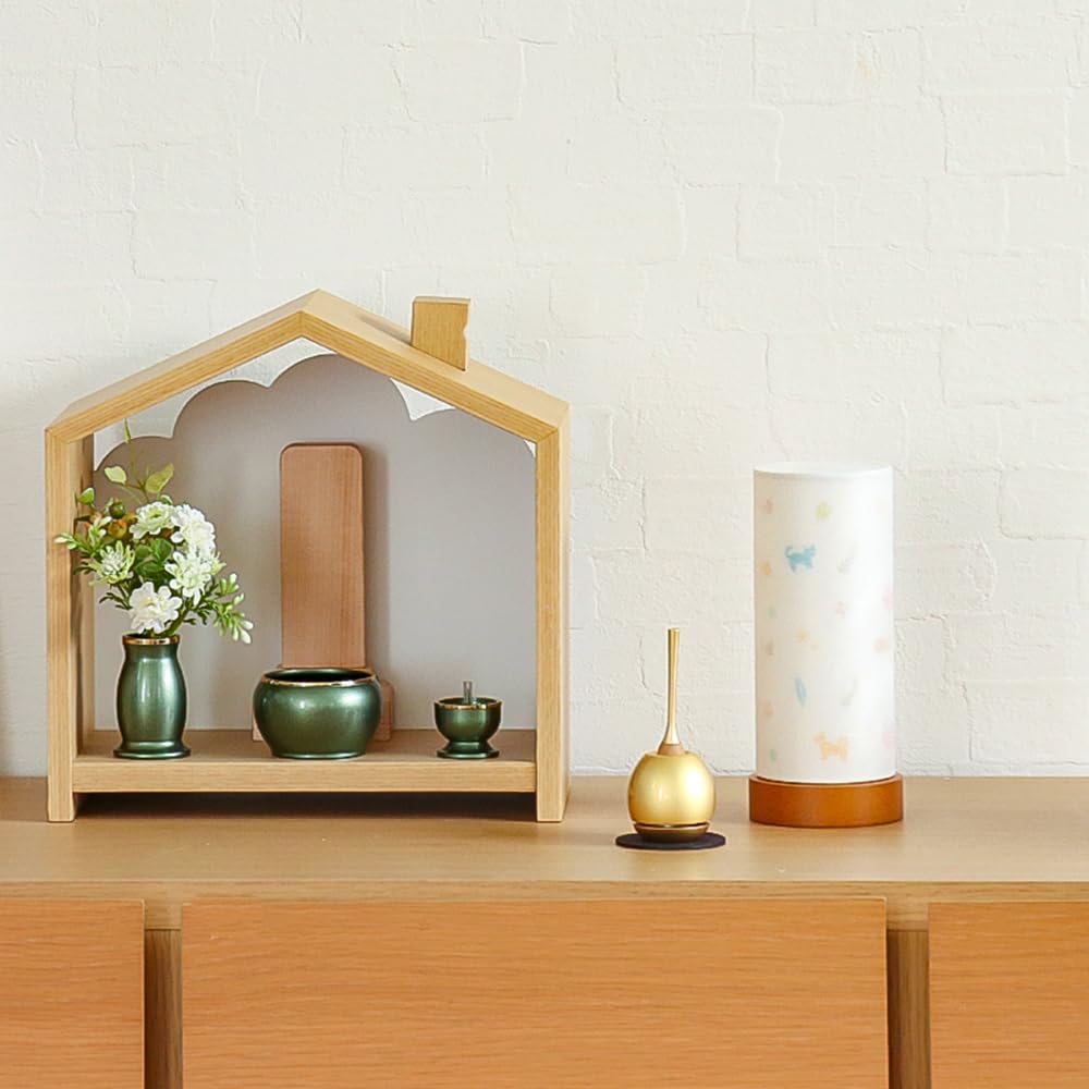 Bon Festival Lantern No. 2910P Japanese Lighting Lamp (Nordic Style) 18.5cm Tall, Cordless, LED, Double-Layered, Modern Japanese Lighting