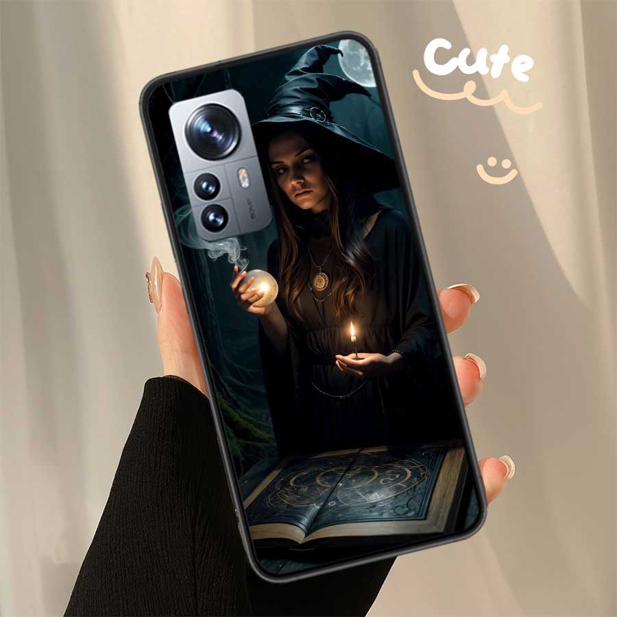 

Halloween Moon Witch Horror Phone Case For Xiaomi Poco F7 Mi 14 Ultra 15 13 12 Pro 11T 10T 12T Pro 12X 11i 11 10 Lite 5G 9 8 Cov Xiaomi Mi 8 Lite