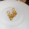 Silver needle metal pearl earrings retro personality earrings court fashion temperament new stud earrings