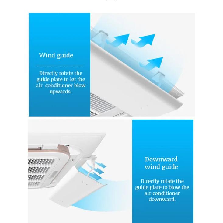 Ceiling unit central air conditioning outlet Antidirect blowing air guide cover ceiling windshield