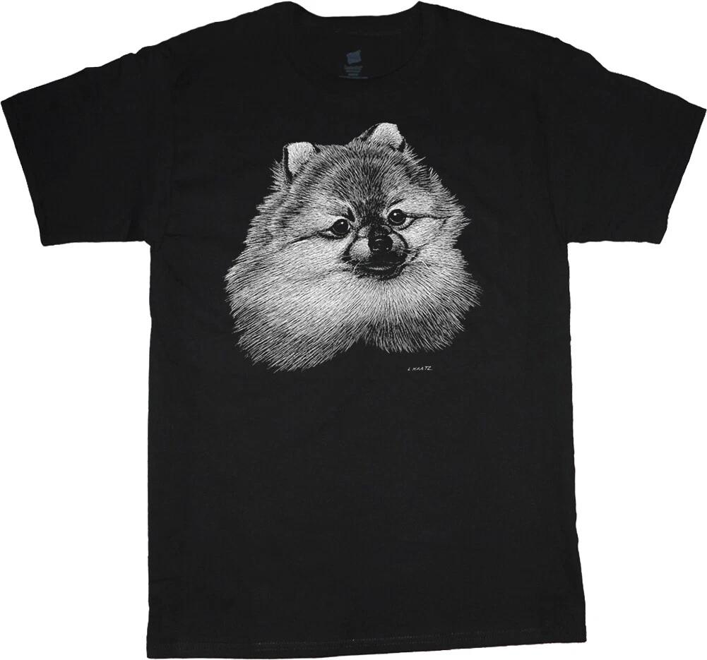 Pomeranian T-shirt Dog Breed Pom Pom Face Tee Men s Dog Person Gift XXXL