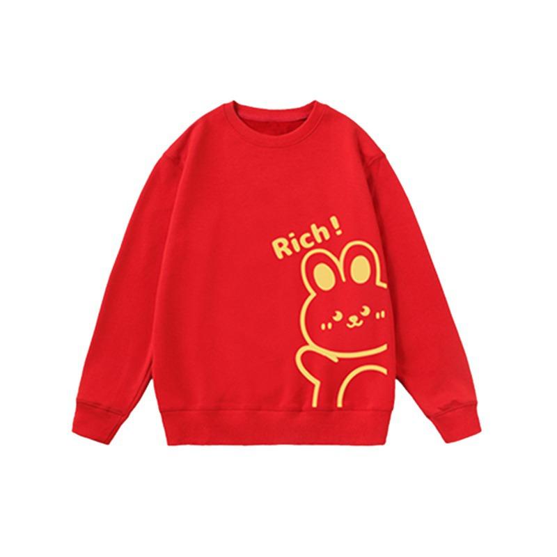 

Повседневный молодежный универсальный свитер в студенческом стиле в стиле ретро, ​​свободный новогодний свитер с круглым вырезом и длинными рукавами с мультяшным принтом, топ L