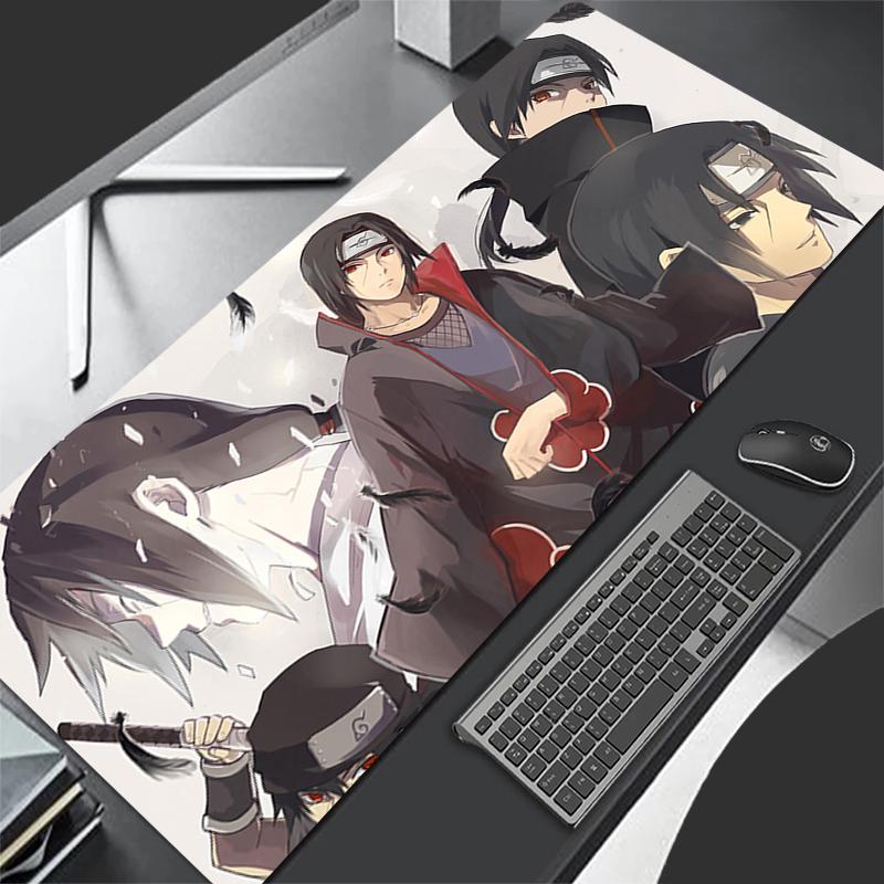 Mouse Pad Naruto Itachi Uchiha Computer Speed Type Varpet Mat For ESports Players Laptop Keyboard Pad Mousepad Office Desk Mat