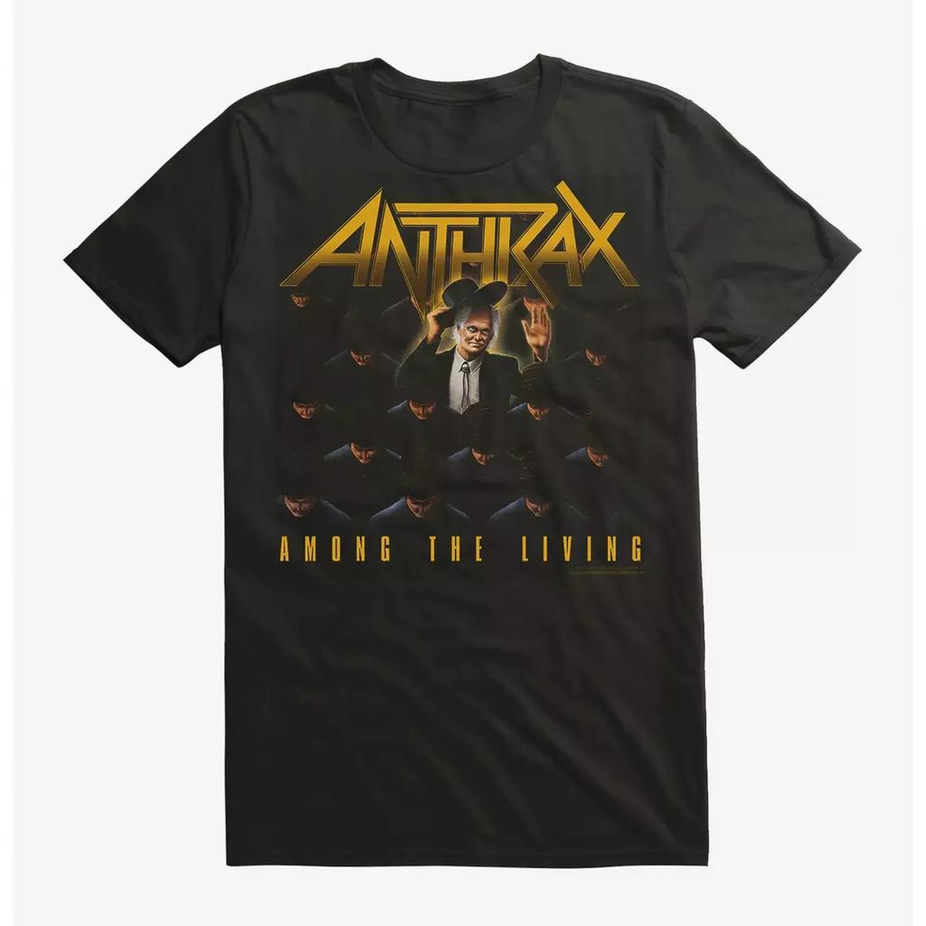 Anthrax Faust Voller Metall Band T-Shirt Baumwolle Grafik T-Shirt Unisex Unisex Sommer Streetwear
