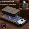Detachable Magnetic Wallet Leather Phone Case for IPhone 17 Pro Max Air 16 Plus 15 14 13 12 11 Pro 16E Anti-Theft Brush Cover