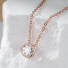 2 CT High Quality Zircon Necklace for Women Classic Matching Brillant Cut Jewelry for Gifts