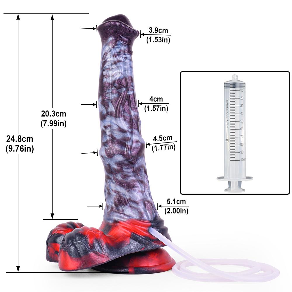 Horse Squirting Dildo Anal Plug Silicone Ejaculation Penis Fantasy Sex Toys for Women Men BDSM G-spot Prostate Massage Large-sized Dildos Masturbator