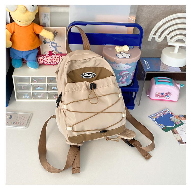 Schoolbag Japanese Mini Outdoor Mountaineering Small Backpack Women's Tide Cool Sports Adult Camping Hiking Lightweight Rope Backpack