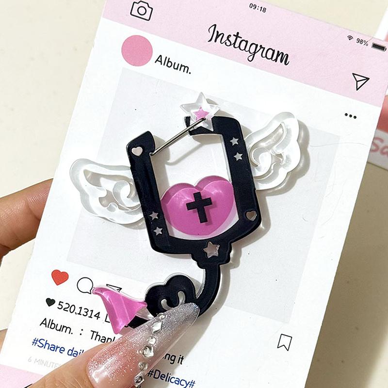 Kreativ Form Karbinhake Koreansk Handtält Dekoration Ryggsäck Hänge Tecknad Väskberlocker Ryggsäcksaccessoarer