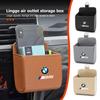 Car Storage Bag Air Dashboard Tidy Hanging Leather Box For X3 X5 M5 M3 E46 E90 E60 F10 E39 F30 E36 G30 E87 E70