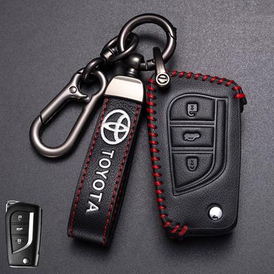 Autó Kulcstartó Tok Fedél Ház Toyota Camry RAV4 Forturner Hilux Auris Corolla Avensis Verso Yaris Aygo Scion TC IM Tartozékokhoz IL7 dspj6