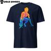 Abstract Colorful Silhouette Runner Sprinter Sport Design Short Sleeve T-Shirt