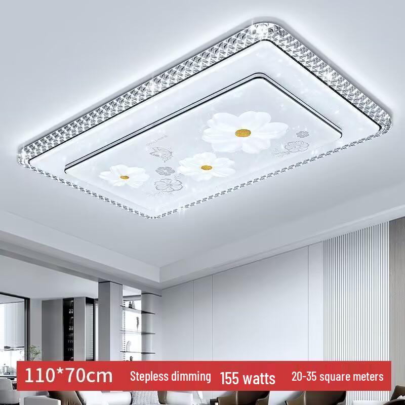 

2025 Современная Минималистичная Хрустальная Люстра для Гостиной - Роскошный Пакет Потолочного Освещения для Всего Дома Stepless Dimming