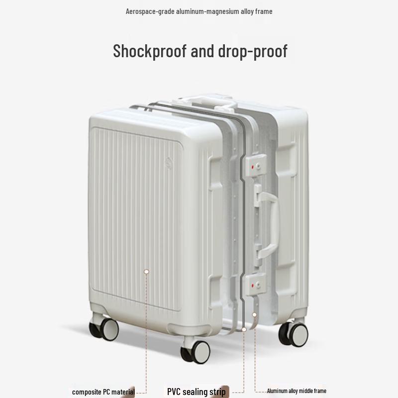 OIWAS Aluminum Frame Hardshell Carry-on Luggage