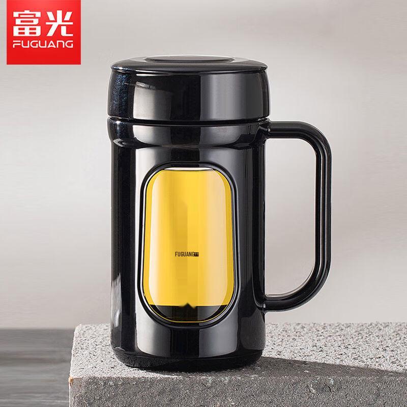 Fuguang Portable Tea Infuser Glass Bottle with Handle, 480ml