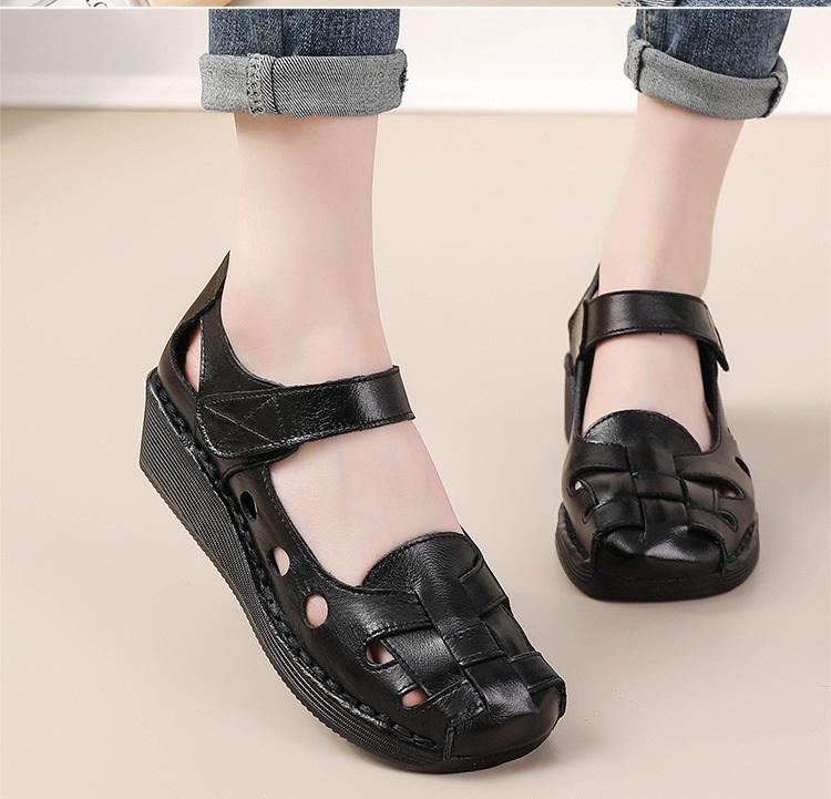 Weite Passform Römische Sandalen, flache Damen-Mokassins aus gewebtem Rindsleder, bequeme elegante Damenschuhe, luxuriöse weiße Mary-Jane-Flats